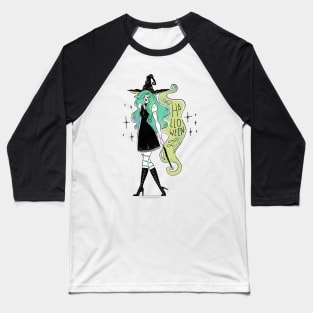 Halloween Witch Baseball T-Shirt